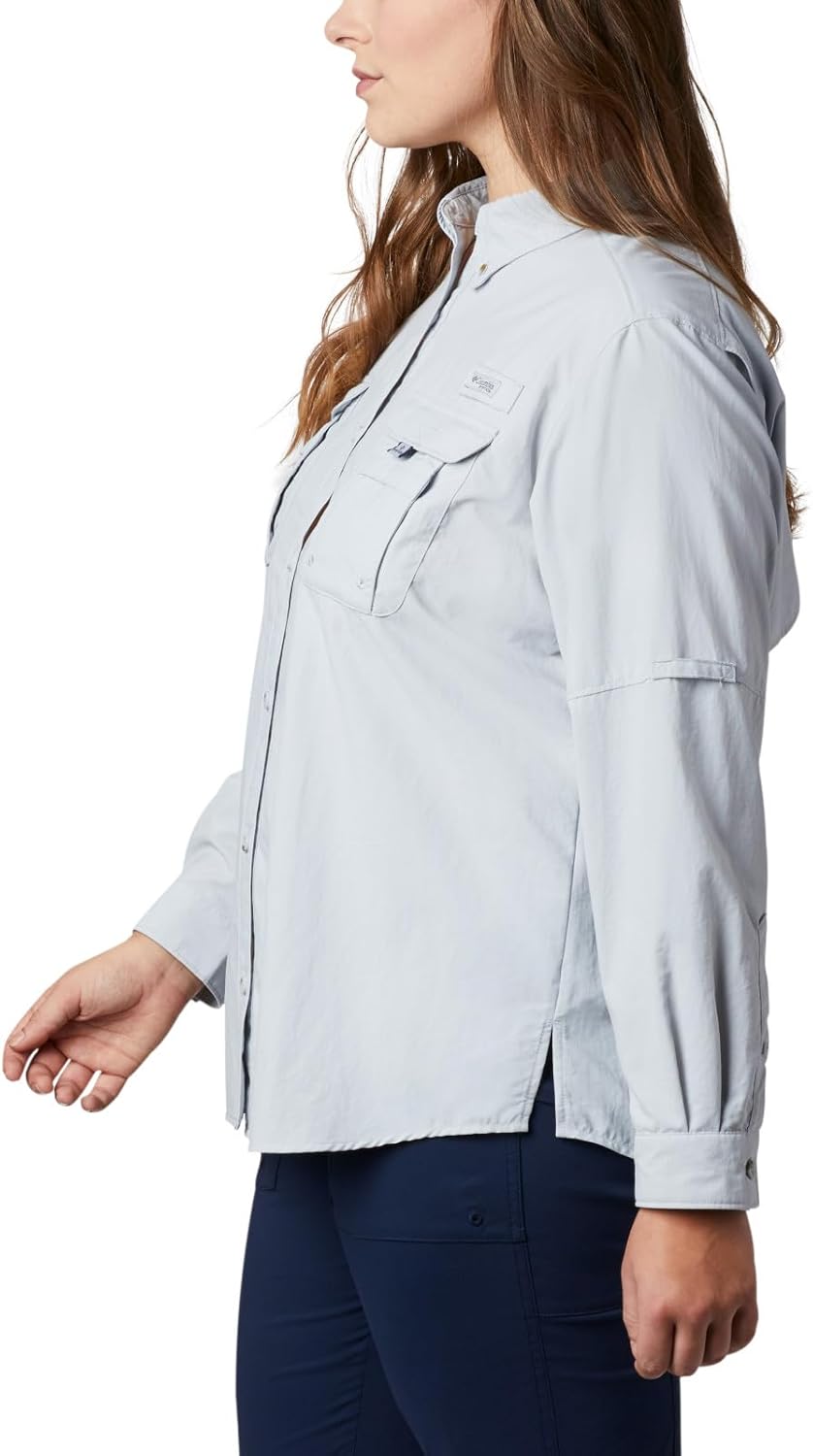 Elevate Your Outdoor Adventure with the Women's Bahama II Long Sleeve Shirt in Cirrus Grey