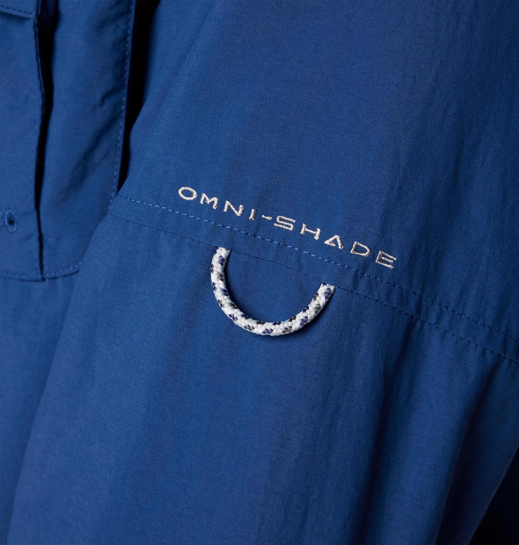 Elevate Your Outdoor Adventure with the Men's PFG Bahama II Long Sleeve Fishing Shirt in Carbon - Small Size